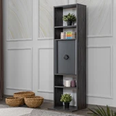 Kitaplık, Black New Dolaplı 4 Raflı Kitaplık - 1
