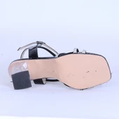 Moda Ayakkabı 533 Parlak Taşlı 7 Cm Şefaf Topuklu Ayakkabı - 10