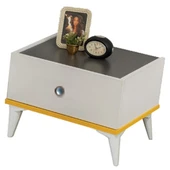 Giallo Genç Odası - 3 Kapılı Dolap, Karyola, Komodin, Şifonyer - 5