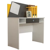 Giallo Genç Odası - 3 Kapılı Dolap, Karyola, Komodin, Masa - 6