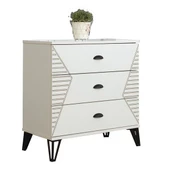 Safir Genç Odası - 3 Kapılı Dolap, Karyola, Komodin, Şifonyer - 3