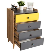 Tarz Genç Odası - 3 Kapılı Dolap, Karyola, Komodin, Şifonyer thumbnail 6