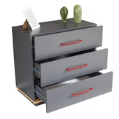 Antre Genç Odası - 3 Kapılı Dolap, Karyola, Komodin, Şifonyer - 5