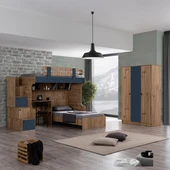 Ranza, Riva Ranza Karyola Masa 3 Kapaklı Dolap 2 Adet Comfort Yatak - 2