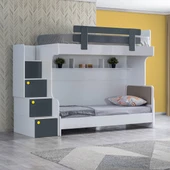 Ranza, Metris Ranza Karyola 3 Kapaklı Dolap 2 Adet Comfort Yatak - 3