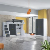 Ranza, Metris Dolap Masa 3 Kapılı Dolap 1 Adet Comfort Yatak thumbnail 8