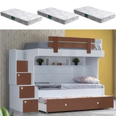 Ranza, Loof Yavrulu Ranza, Kahverengi + 3 Adet Comfort Yatak - 1