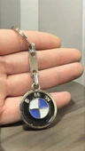 Bmw Logolu Metal Otomobil Anahtarlığı - 2 Yönlü - 1