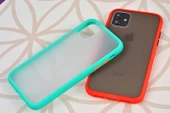 Apple iPhone 11 Kılıf Zore Fri Mat Yüzey Renkli Kenar Kılıf thumbnail 10