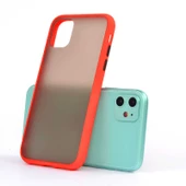 Apple iPhone 11 Kılıf Zore Fri Mat Yüzey Renkli Kenar Kılıf thumbnail 4