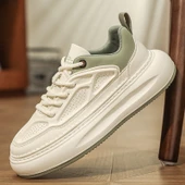 Erkek Günlük Kalın Taban Ayakkabı (Bej - Kahve) thumbnail 1