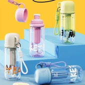 Shotay Cup Cover Su Matarası Tritan Beyaz 800Ml - 5
