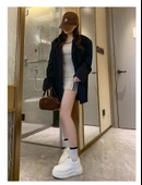 Kadın Platform Spor Ayakkabı (Siyah) thumbnail 11