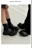 Unisex Derby Ayakkabı (Siyah-3) - 8