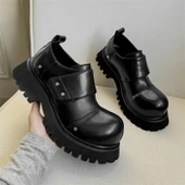 Unisex Derby Ayakkabı (Siyah-3) - 1