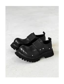 Unisex Derby Ayakkabı (Siyah-4) - 11