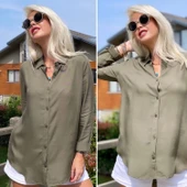 Lucky Life Kadın Dokuma Viskon Kumaş Efsane Gömlek - 1