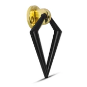 Sarkaç Mobilya Mutfak Çekmece Dolap Dolabı Kapak Kulpu Kulbu Metal Siyah-altın Halka Kulpları Gold thumbnail 1