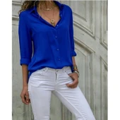 Lucky Life Kadın Dokuma Viskon Kumaş Efsane Gömlek - 1