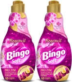 Bingo Soft Çamaşır Yumuşatıcı Konsantre 1440ML Begonvil (2 Li Set) - 1