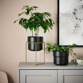 IKEA GOJIBAR 30 CM AYAKLI DEKORATİF SAKSI ÇELİK - 2