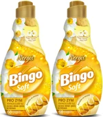 Bingo Soft Çamaşır Yumuşatıcı Konsantre 1440ML Nergis (2 Li Set) - 1
