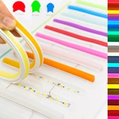 Kırmızı 6mm Ikinci Nesil Silikon Neon Led Şerit Kılıfı 5 Metre Difüzör Tüp (LED HARİÇ) - 10