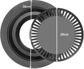 Zhltools Izgara Stovetop Grill Ocak Üstü Yanmaz Yapışmaz Dumansız Grill - 4