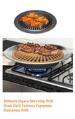 Zhltools Izgara Stovetop Grill Ocak Üstü Yanmaz Yapışmaz Dumansız Grill - 7