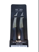 Tujo Knives 2'li Tırtırlı Bıçak Seti - 1
