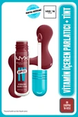 NYX PROFESSİONAL MAKEUP LIP I.V. Vitamin İçeren Parlatıcı + Tint - 08 Drippin' In Rose - 1