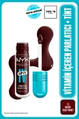 NYX PROFESSİONAL MAKEUP LIP I.V. Vitamin İçeren Parlatıcı + Tint - 15 Water 'Bout Wine? - 1
