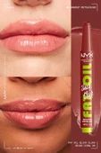 NYX PROFESSİONAL MAKEUP Fat Oil Slick Click Parlatıcı Nemlendirici Nude Tonlu Dudak Balmı - 04 Going Viral - 3