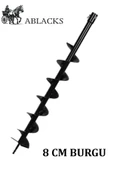 ABLACKS Universal 8 Cm Toprak Burgu Makinesi Burgusu - 1