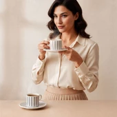 GÜRAL PORSELEN Mental 4 Parça 2 Kişilik Çay Takımı 6733 thumbnail 5