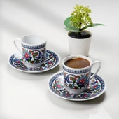 GÜRAL PORSELEN Gözde Double 4 Parça 2 Kişilik Kahve Fincan Takımı 60932 - 2