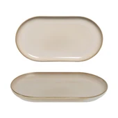 GÜRAL PORSELEN Bilbao 2 Adet 25x15 Cm Kayık Tabak  Agate 969 - 1