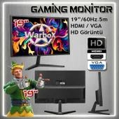 WarboX Pitbull Xeon X5650 16gb Ram 256gb SSD 250gb HDD R7 240-4gb E.kartı 19" Monitör Gaming Pc - 3