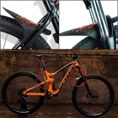 Wake Mtb Bisiklet Çamurluk Trekking Ön Veya Arkaya Takılabilir 4 Adet Cırt Kelepçe Hediyeli Kuru Kafa thumbnail 5