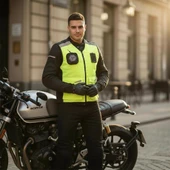 Jk30-2 Motosiklet ve Bisiklet Reflektörlü Yelek thumbnail 2