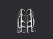 Citroen Jumper Stop Çerçevesi 2 Parça Abs Krom 2006 - 2014 thumbnail 1