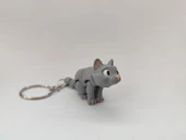 Sevimli Kedi Anahtarlık - 3D Baskı Özel Tasarım - 1