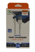 Megatech MT-DM2MT 2.4A Micro 2mt Data Şarj Kablosu - 1
