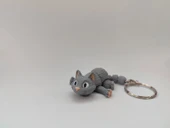 Sevimli Kedi Anahtarlık - 3D Baskı Özel Tasarım - 4