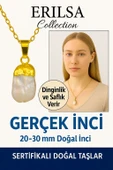 Sertifikalı Ham Altın Kaplama Gerçek İnci Kolye – Zarafet, Dişil Enerji ve Saflık Simgesi - 1