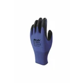 Beybi Nitril Poly PNzebra 9 Beden Mavi Siyah  Eldiven 12li Paket EN388 (3131X) - 1