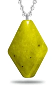 Sertifikalı Doğal Jade Ceyt Yeşim Taşı Kolye Doğal Yeşil Renk 50 cm thumbnail 2