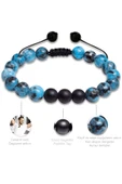 Sertifikalı Apatit Taşı Doğal Taş Bileklik Seti thumbnail 3