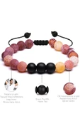 Kırmızı Akik Doğal Taş Bileklik Seti thumbnail 3