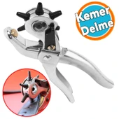 Kemer Deri Delme Pensesi Metal 6 Farklı Boyutta Delici Kıyafet Pantolon Ayakakbı Bağcık Delik Açıcı - 1